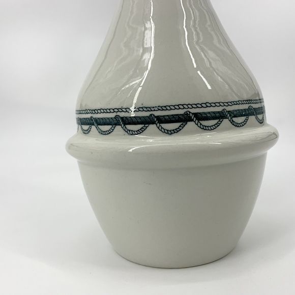 Vintage Nautical Barth And Son’s New York Pottery Jug Pitcher vase Navy - Picture 10 of 12